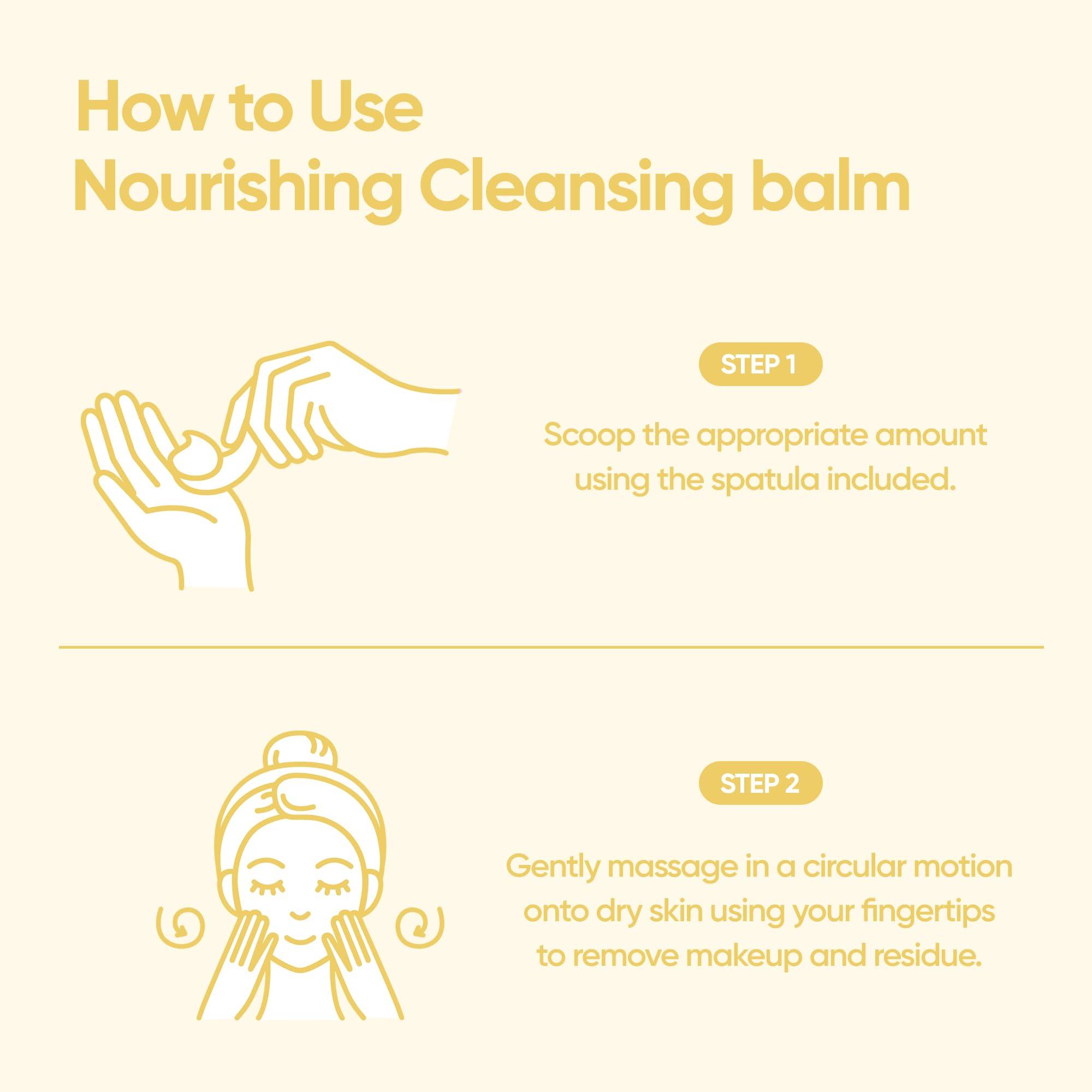 BANILA CO BANILA CO Clean it Zero Nourishing Cleansing Balm | Korean Makeup Remover for Dry Skin | Vegan | Cleansing Oil, Facial Cleanser Made with Ginseng Root & Soybean Peptide (100ml / 3.38 fl. oz)