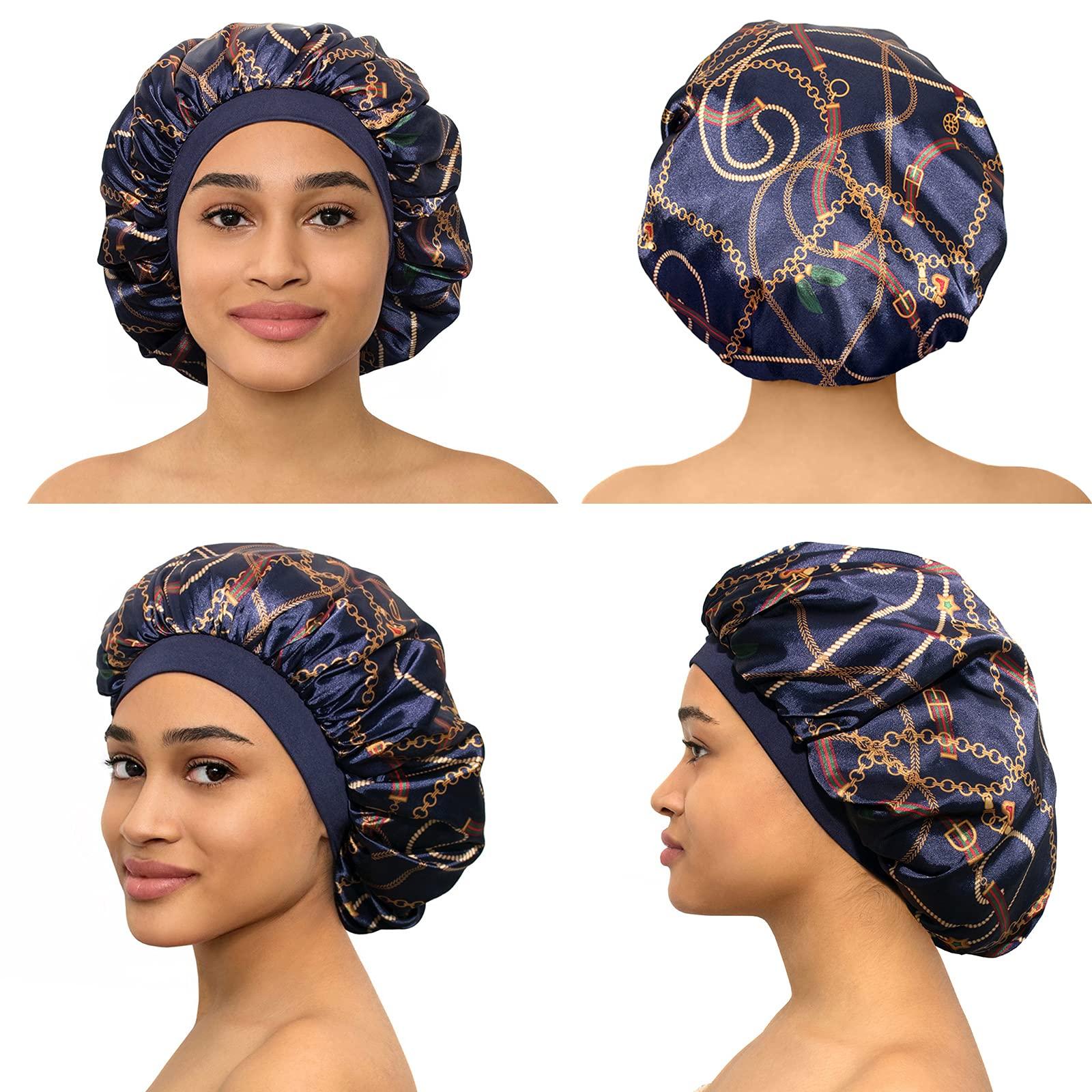 LAYKAY CAPLORD Bonnet Silk Bonnet for Sleeping Satin Bonnet Hair Bonnets for Black Women Silk Sleep Cap Satin Hair Bonnet for Sleeping Bonet Silk Bonnet for Curly Hair for Men Night Hair Wrap Head Cover