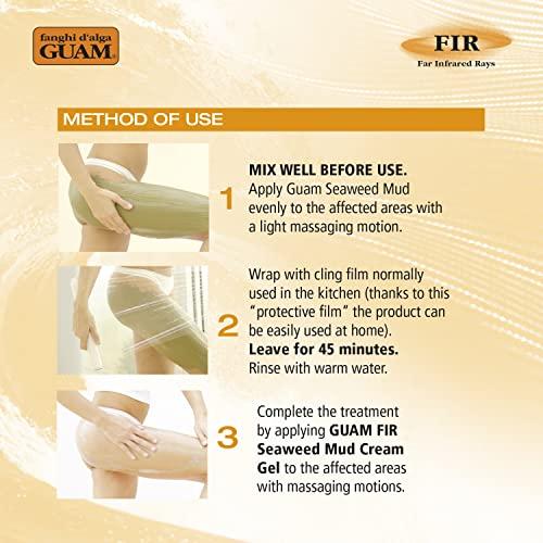 Guam Guam Anti Cellulite Hot Seaweed Mud ORIGINAL FORMULA | Sculpting Body Wrap To Remove Cellulite, Skin Tightening Cellulite Treatment For Thighs And Legs Inches Reduction, 1000 gr