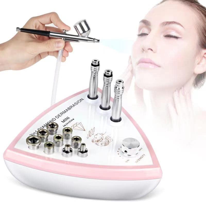 Beauty BOLE Beauty BOLE 3 in 1 Diamond Dermabrasion Machine Professional Pore Vacuum for Skin Toning Black Head Removal Cleaner with 0-70 cmHg Suction Power Facial Treatment Machine, DL-E2
