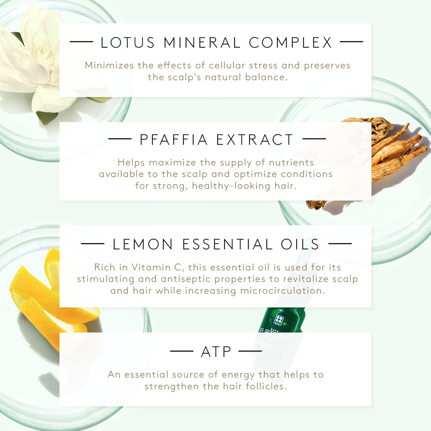 Ren Furterer Rene Furterer TRIPHASIC Reactional Concentrated Serum - For Sudden Thinning Hair - Postpartum, Stress - Drug-Free - 12 ct., 3-Month Supply