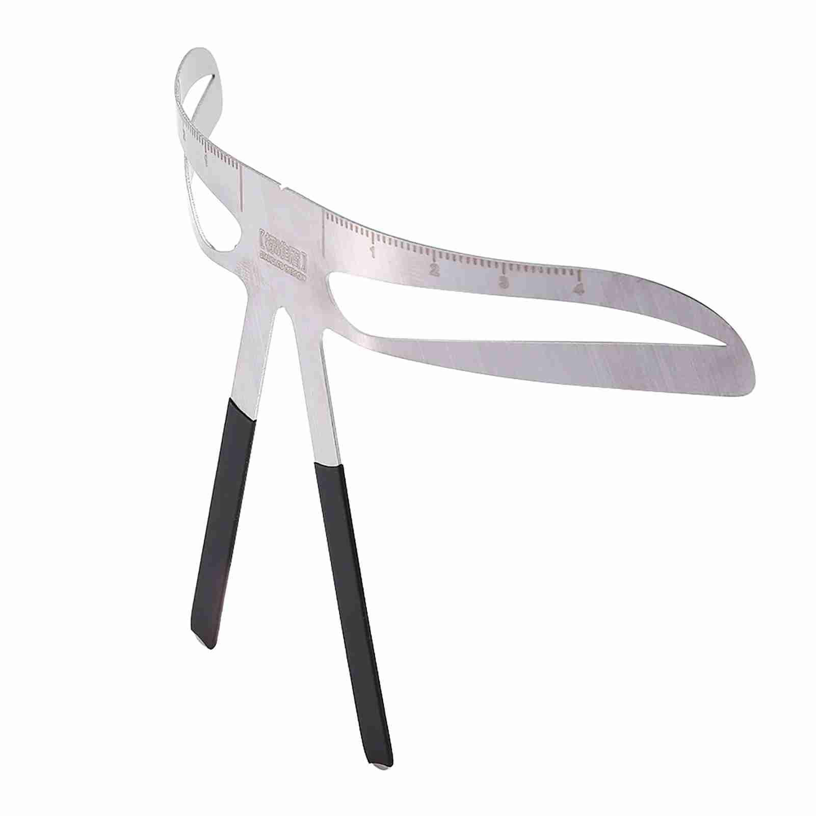 GOTOTOP Permanent Eyebrow Ruler Eyebrow Measure Balance Extension Ruler, Three Point Positioning Design Eyebrow Shape Stencil (Standard Eyebrows)