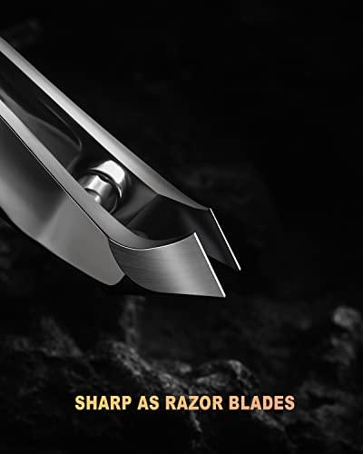 BEZOX BEZOX Slim Cuticle Clipper with Pusher 5mm Jaw Stainless Steel Manicure Tools Mini Cuticle Trimmer