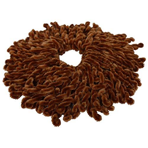 ??? Women Fluffy Velvet Hijab Scrunchies Solid Color Plain Big Hair Ring Tie Bun Clip Flexible Rubber Band Headwear,DIY Hair Jewelry Gift
