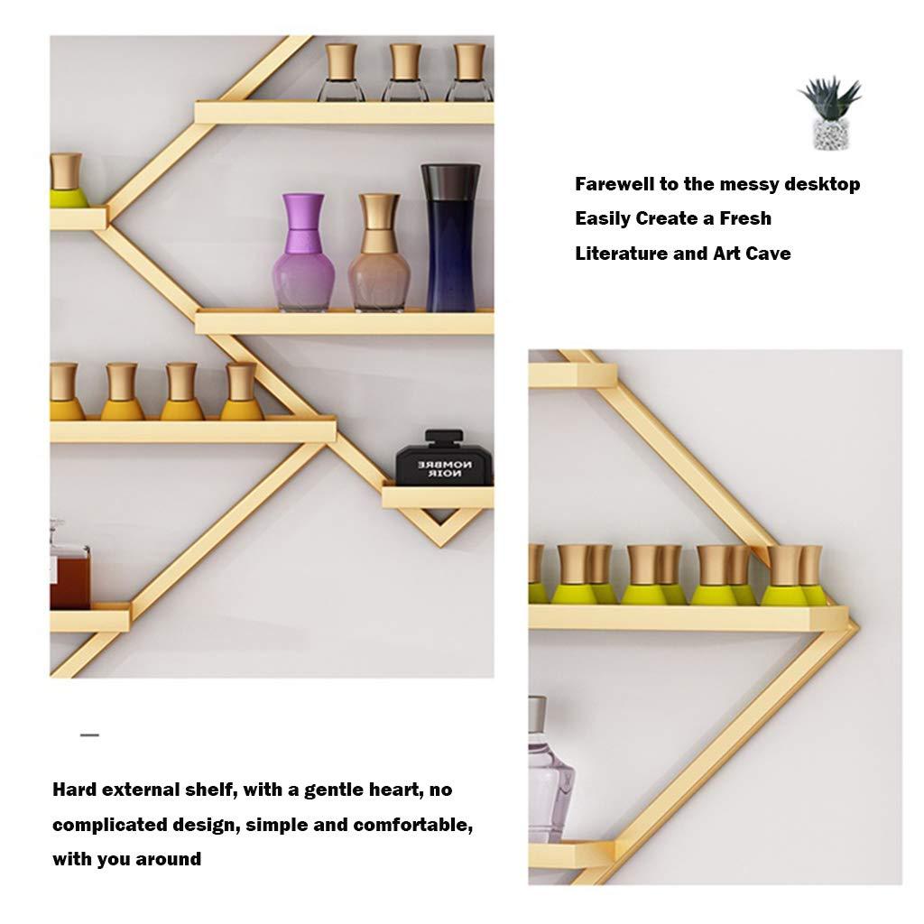 SUuim Metal Wall-mounted Nail Polish Storage Racks Floating Shelves Metal Nail Polish Display Racks for the Wall,Essential Oils Organizer Wall Mounted Shelf,Nail Polish Holder for Cosmetic Beauty Home Nai