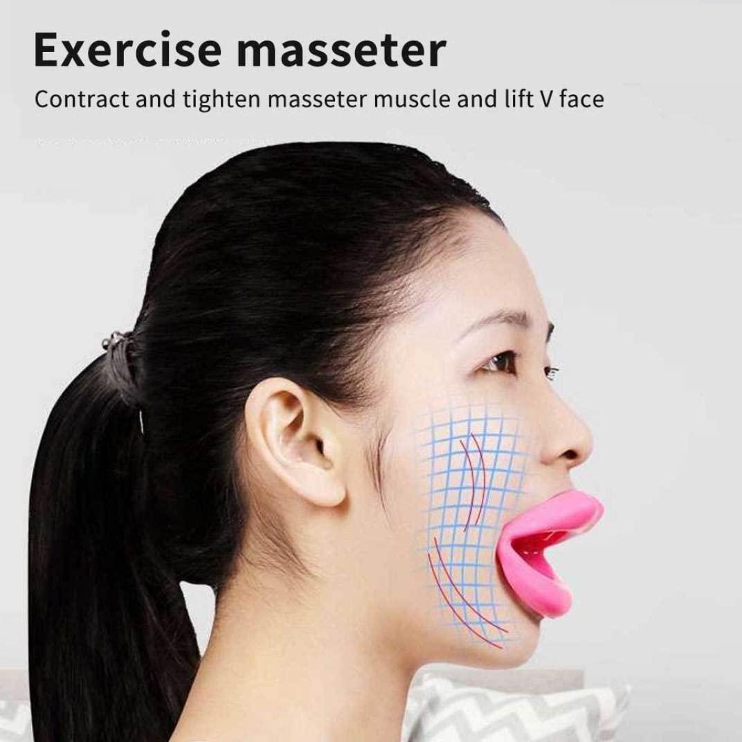 Jorzer Silicone Lips Exerciser Facial Muscle Tightener Face Lifting Mouth Stretcher Trainer, Mouth Exerciser, Lips Muscle Trainer, Mouth Muscle Tightener, Pink