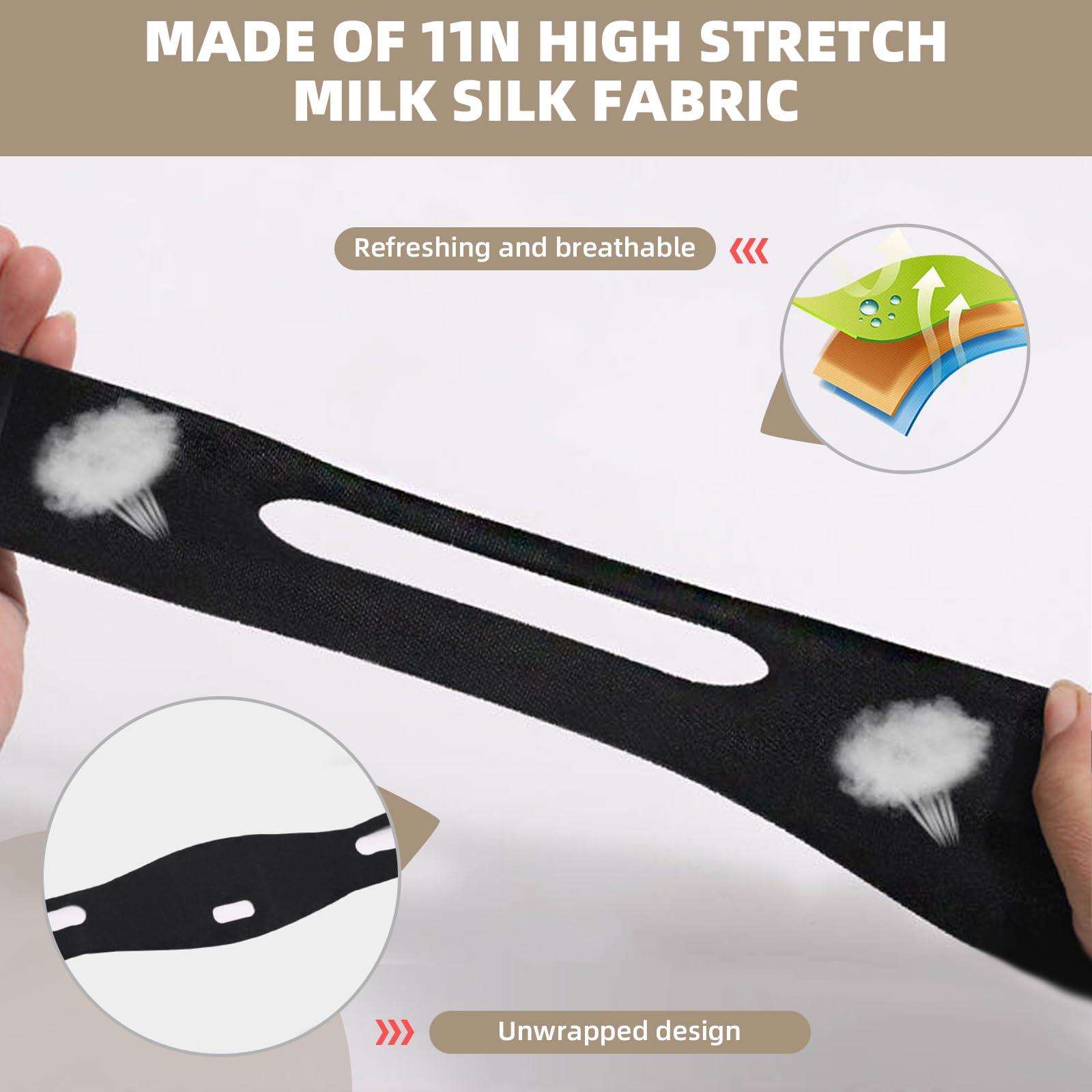 38 int\'l Trading Co. Ltd. V-Line Lifting Mask - Double Chin Reducer and Face Shaper with High-Elastic Fit, Reusable Chin Strap and Depuffing Tape for Skin Tightening, Sagging Skin Relief and Slimming for Men and Women