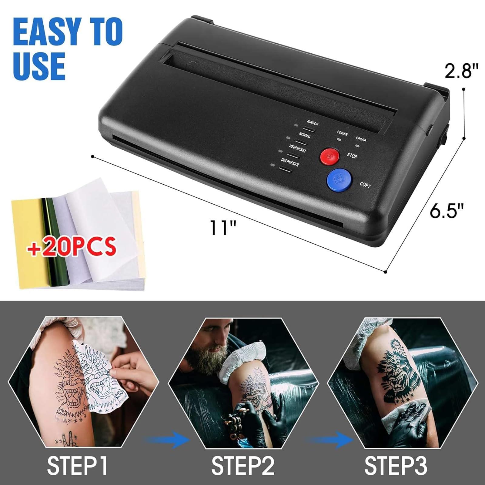 WIKINK WIKINK Bluetooth Tattoo Transfer Stencil Machine, Tattoo Stencil Printer, Thermal Copier Printer, for Tattoo Artists DIY Tattoos