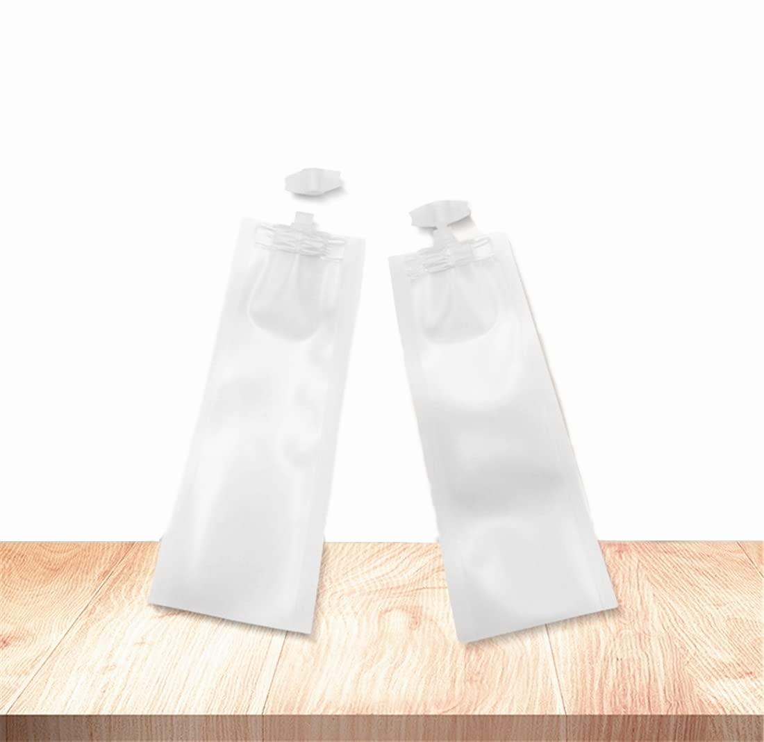 NATX NATX 50Pcs 0.17oz Matte Cream Shampoo Perfume Cosmetic Liquid Spout Pouches Heat Seal Portable Travel Liquid Clear Plastic Empty Packaging Bag Divide bag 5ml