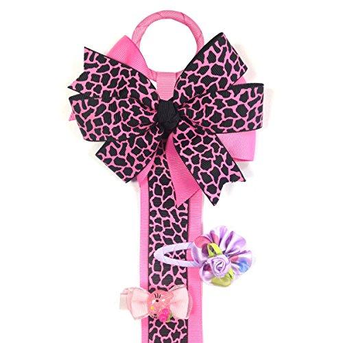 allydrew Allydrew Hair Bows and Hair Clips Organizer, Hot Pink Leopard