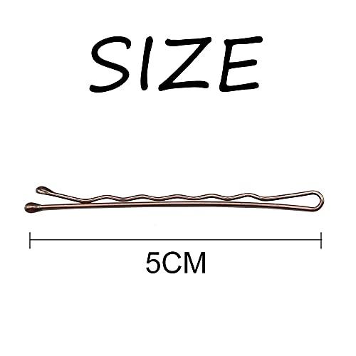 KWONG Dofash 3Cards Large Combination Package Women\'s Hair Styling Set - Bobby Pins 60pcs+Hyper Elastics Ties 30pcs+Snap Hair Clips 12pcsBrown