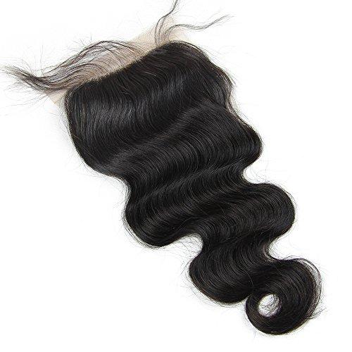 Lady Focus Lady Focus Wholesale Lace Closure Bleached Knots 4x4 Unprocessed Brazilian Body Wave Human Hair Closure Free Part 16 inches