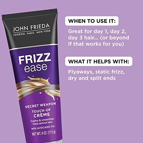 John Frieda John Frieda Frizz Ease Secret Weapon Touch-Up Crme - Anti-Frizz Styling Cream for Smooth, Frizz-Prone Hair, 4 Oz