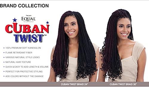 Free Tress FreeTress Equal Synthetic Hair Braids Double Strand Style Cuban Twist Braid 24" (OT350)
