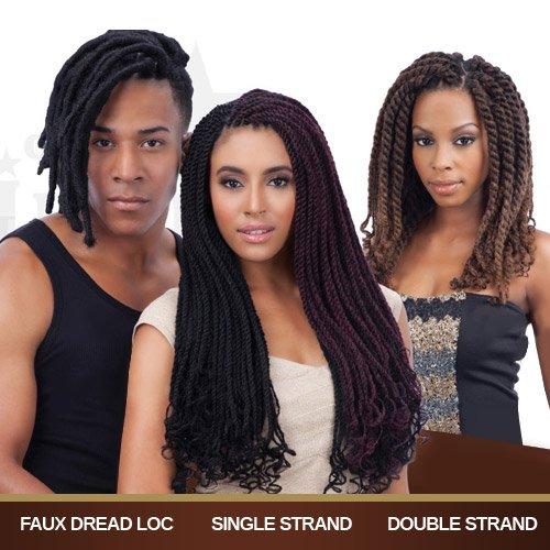 Free Tress FreeTress Equal Synthetic Hair Braids Double Strand Style Cuban Twist Braid 24" (OT350)