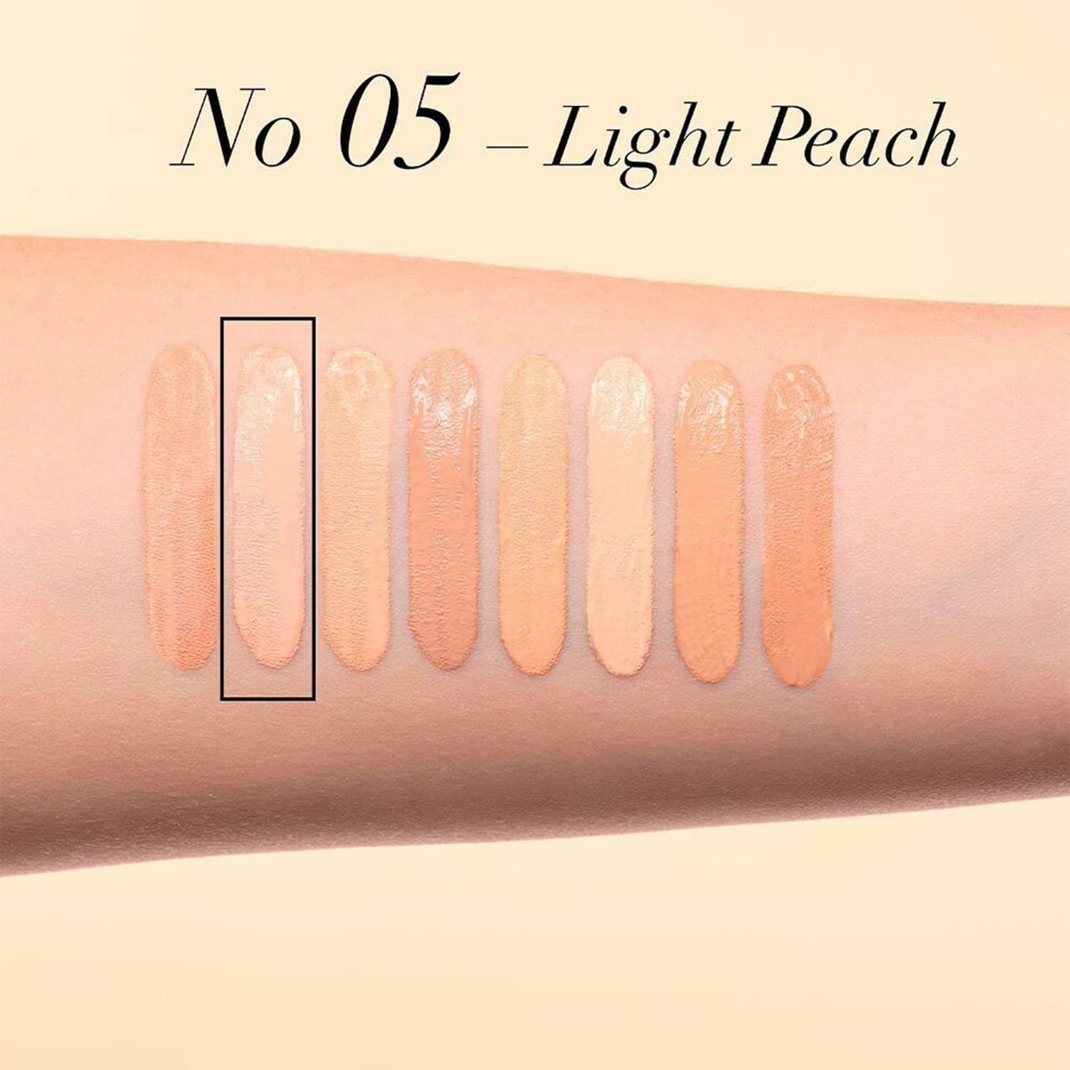 ARTDECO ARTDECO Perfect Teint Concealer - Light Peach N05 - Light-Reflecting Concealer with Brush Applicator - No Signs of Tiredness - Medium Coverage - Water-Resistant - Long Lasting - Makeup - 0.07 Fl Oz
