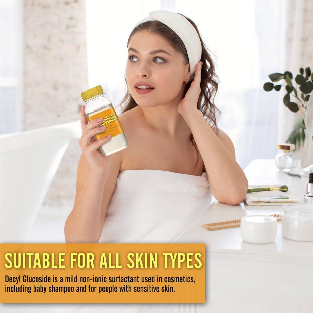 Artekas Innovation Artekas Innovation - DECYL GLUCOSIDE - Gel - for Homemade Cosmetics, Skin Care, Shower Gels, Foaming, Body Soap, Shampoos, Face Cleansers - 4.23 oz