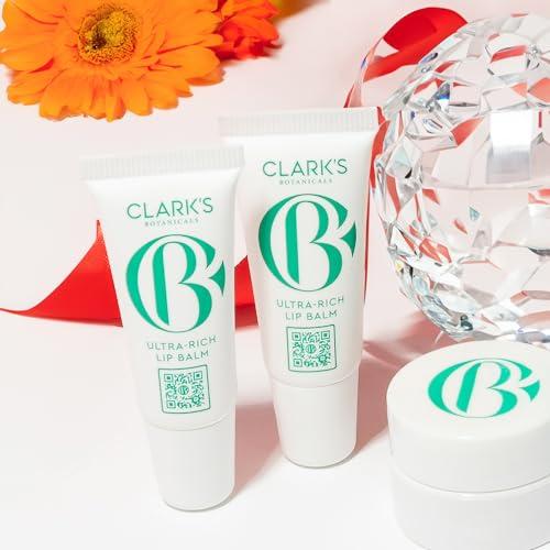 Clark\'s Botanicals Clark\'s Botanicals Travel Size Mini Ultra Rich Lip Balm: Plumping Moisturizer with Collagen and Shea, Mango & Avocado Butter + Vitamin E, Stimulating Organic Lip Treatment | 0.14 fl oz (Pack of 2)