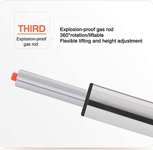 SOVORM Rolling Stools Stool on Wheels Chair Height of Adjustable Rolling Stools Pu Leather Beauty Salon Round Stool, Height Adjustable Hydraulic Rolling Rolling Stool (Blue) The New