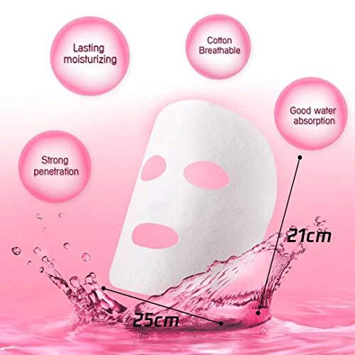 ZMBeautk 100 pcs Compressed Facial Mask Sheet Beauty DIY Disposable Mask Paper Natural Cotton Skin Care Wrapped Masks Normal ThickGet a Small Mask Bowl, Mask Brushes