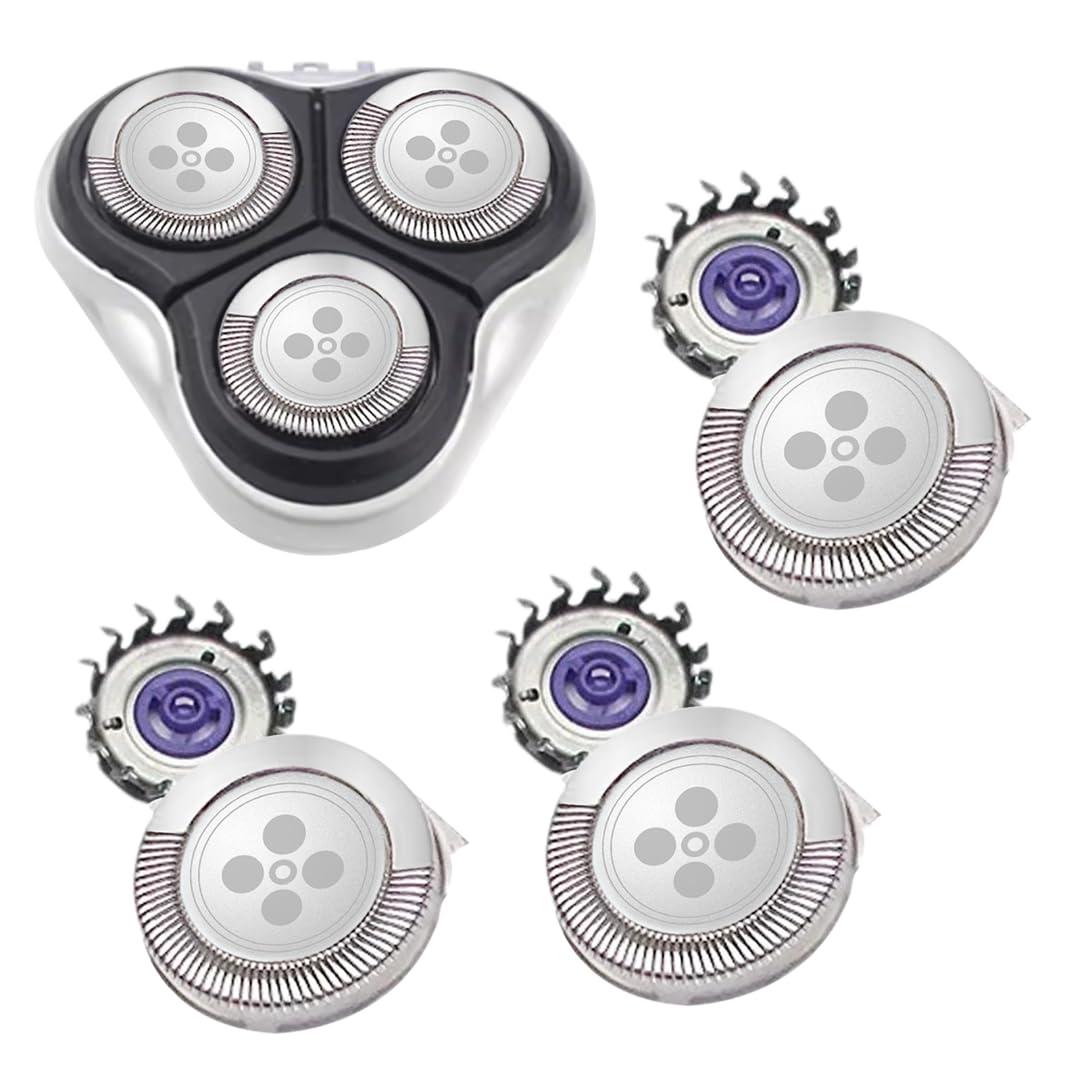 Unbrella Unbrella 3Pcs Shaver Replacement Head for Philips Norelco HQ6 Quadra Action Shavers 7886XL, 7885XL, 7867XL, 7866XL, 7865XL, 7864XL Models