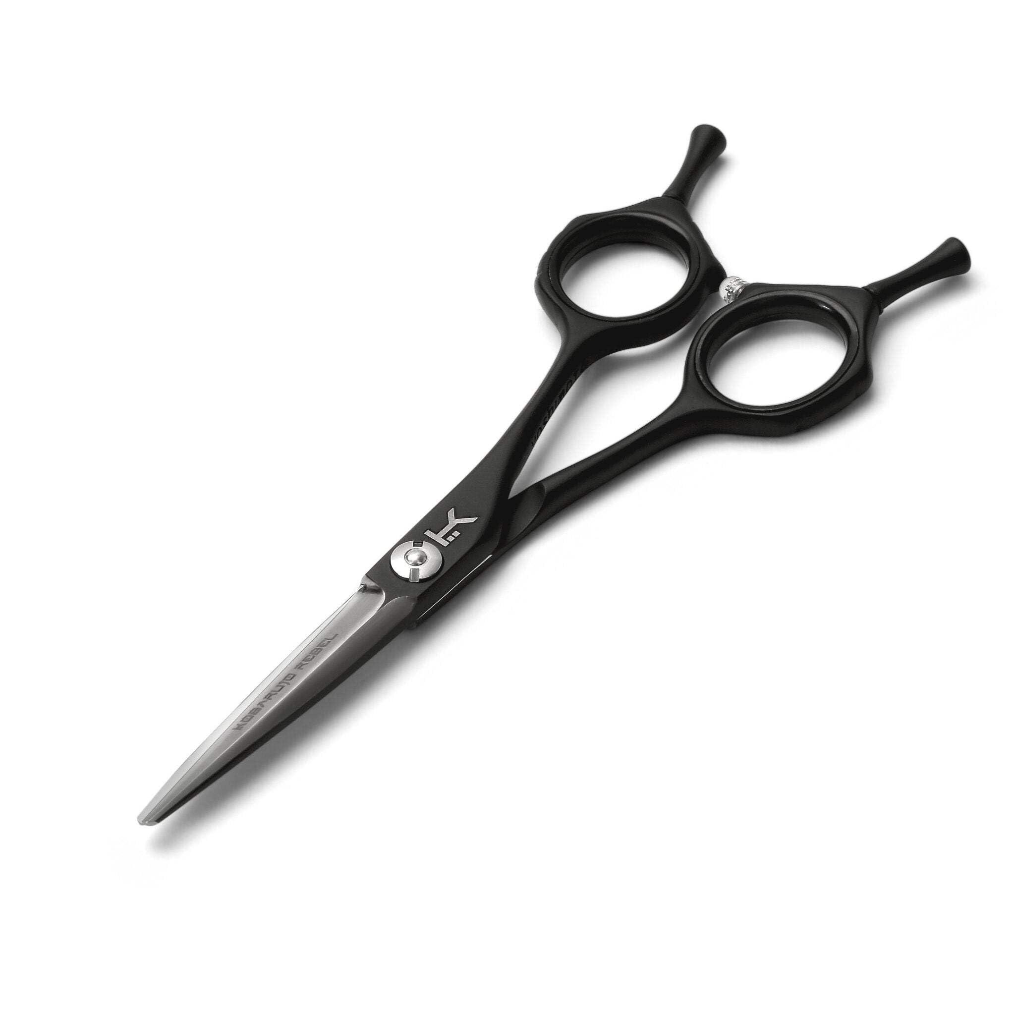 Kobaruto Very Sharp Kobaruto Rebel - 440c Silver Black Cobalt 5" Hairdressing Shears for Stylists and Barbers