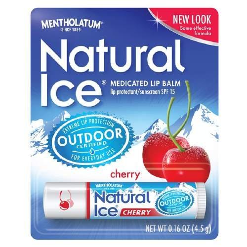 Natural Ice Natural Ice Medicated Lip Protectant/Sunscreen SPF 15, Cherry 0.16 oz (Pack of 6)