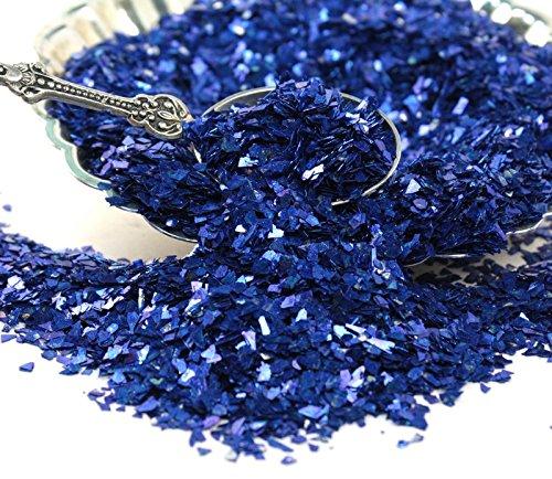 Meyer Imports Meyer Imports Crushed Glass Glitter for Arts and Crafts - Broken Glass German Glitter for Resin Craft Art/Tumblers/Nail Art/DIY Jewelry Making Decoration - 4 OZ Bag - Dark Blue