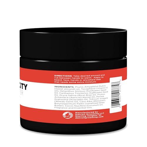Detroit Grooming Co. Detroit Grooming Co. Beard Butter for Men | Softens, Thickens & Hydrates with Safflower Oil & Shea Butter | Traverse City Scent, 2oz