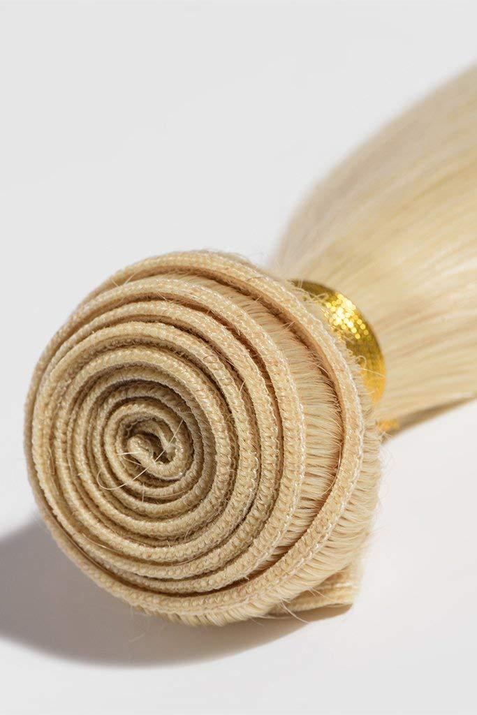 Hairyounique 16"-18"-20" Platinum Blonde #613 Body Wave Hair Virgin Remy Human Hair 300 grams Full Head Three Bundles Thick to Ends