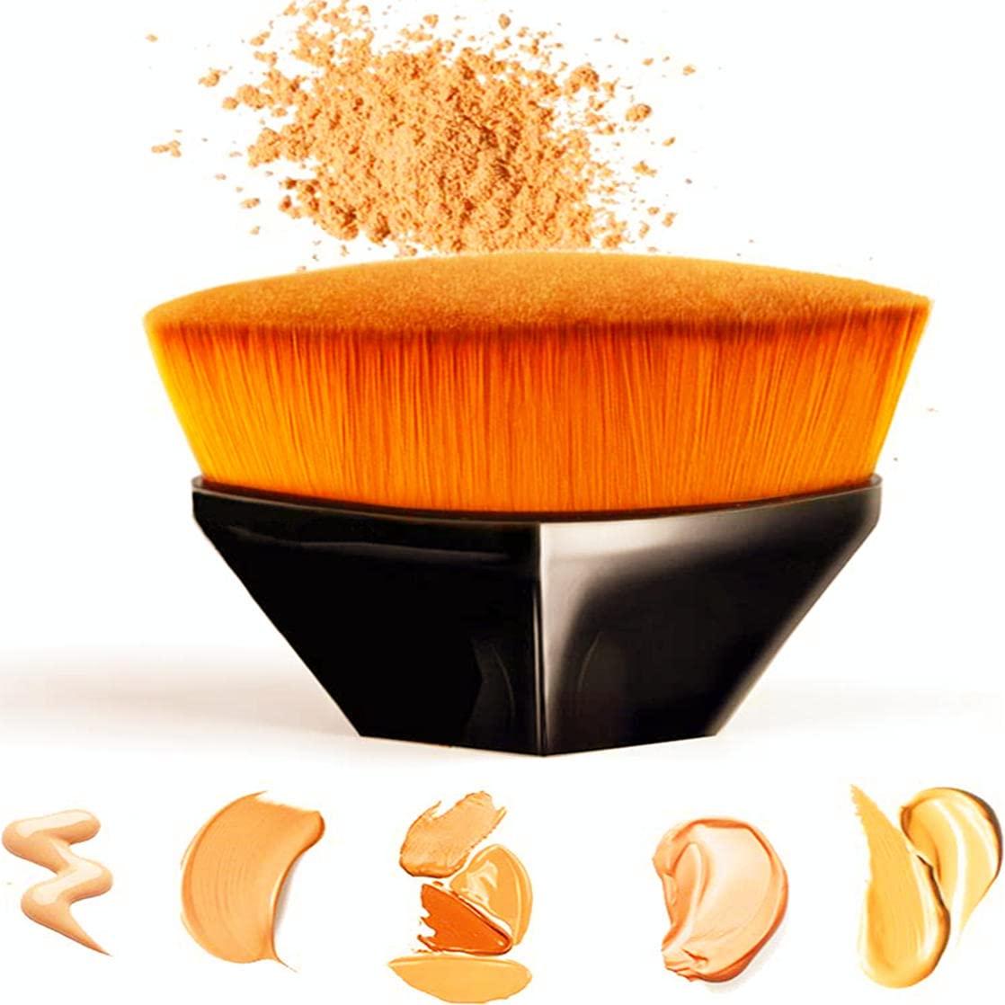 Amzmall 2 Pack Makeup Foundation Brush Oval Foundation Brush Makeup Brushes Fast Flawless Application Liquid Cream Powder Foundation