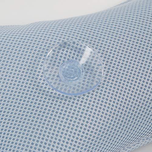 HEALLILY Bathing Pillow Bath Headrest Pillow Non- Slip Sponge Bathtub Pillow with Suction Cups Head Rest Spa Pillow Neck Shoulder Support Cushion for Home Hotel Blue Bath Neck Pillow Bath Neck Pillow
