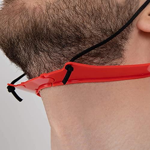 NEKMATE Nekliner Beard Shaper & Neckline Shaving Tool | Hands-Free Lineup Stencil Kit for Clean, Even Trims and Shaves