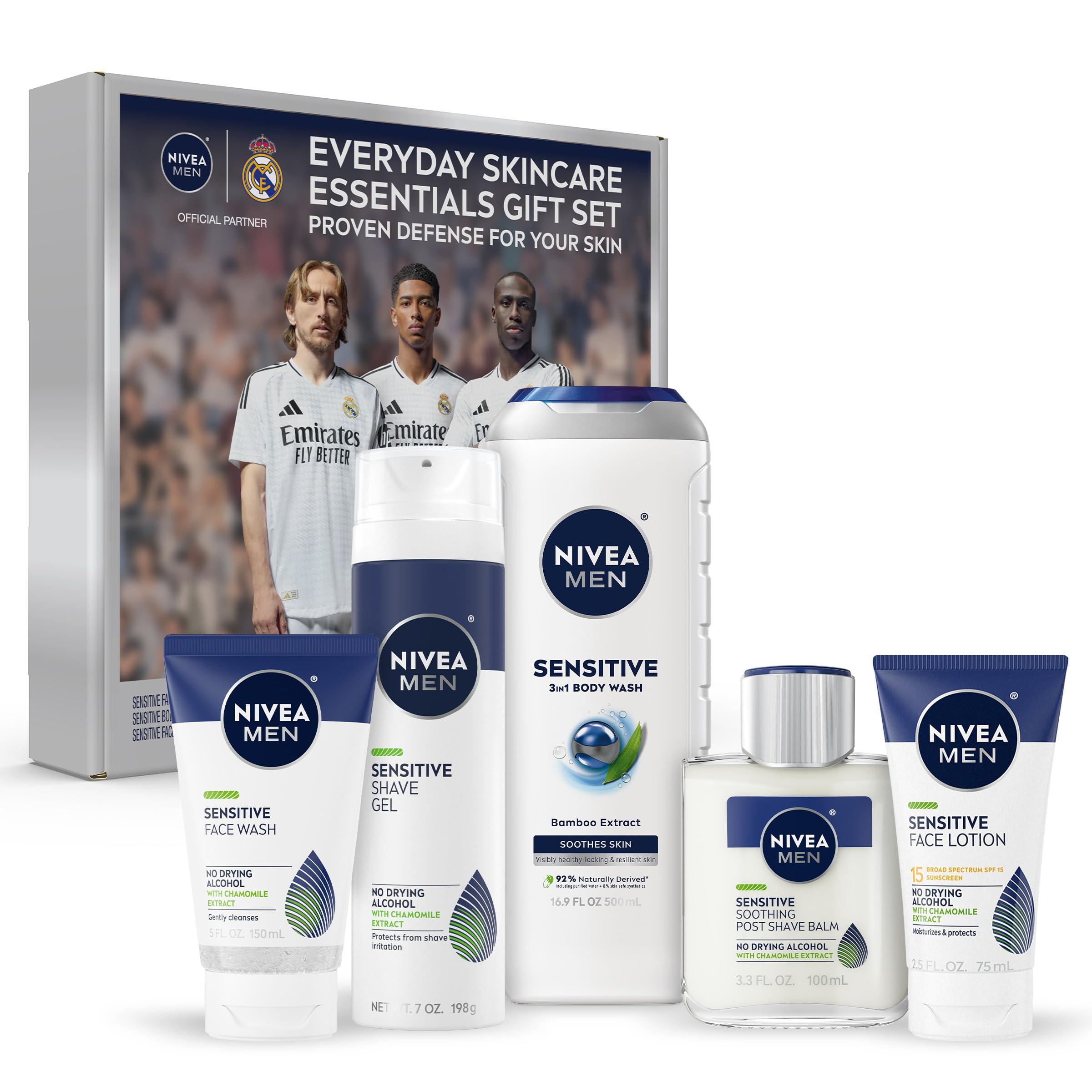 Nivea Men NIVEA MEN Complete Collection Skin Care Set for Sensitive Skin, 5 Piece Set