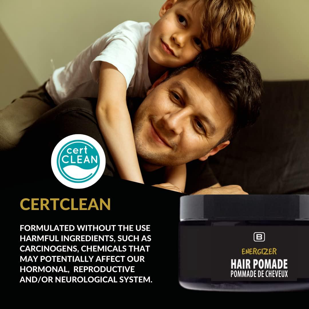 BOYZZ ONLY Black on White BOYZZ ONLY Black on White Energizer Hair Pomade - Vegan - EWG VERIFIED - all natural - Medium Hold - Vegan Friendly - Cruelty Free - Matte Finish