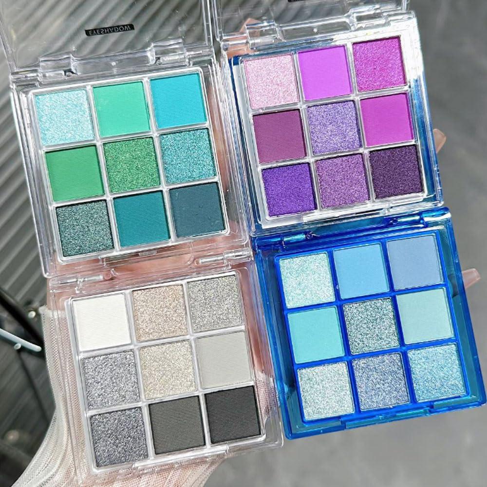 CAKAILA CAKAILA Purple and Pink Glitter Eyeshadow Palette Makeup,Lavender Mauve Light Pink Baked Eye Shadow Palette,Highly Pigmented Purple Makeup Pallet Long Lasting Waterproof Blendable Womens Eyeshadow