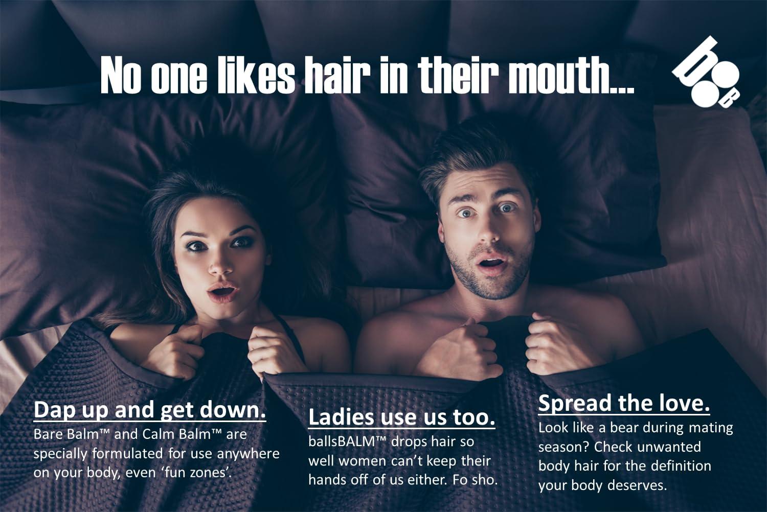 ballsBALM Bare Balm - Body Hair Management Cream (Professional\'s Choice || Big Balls Formula)