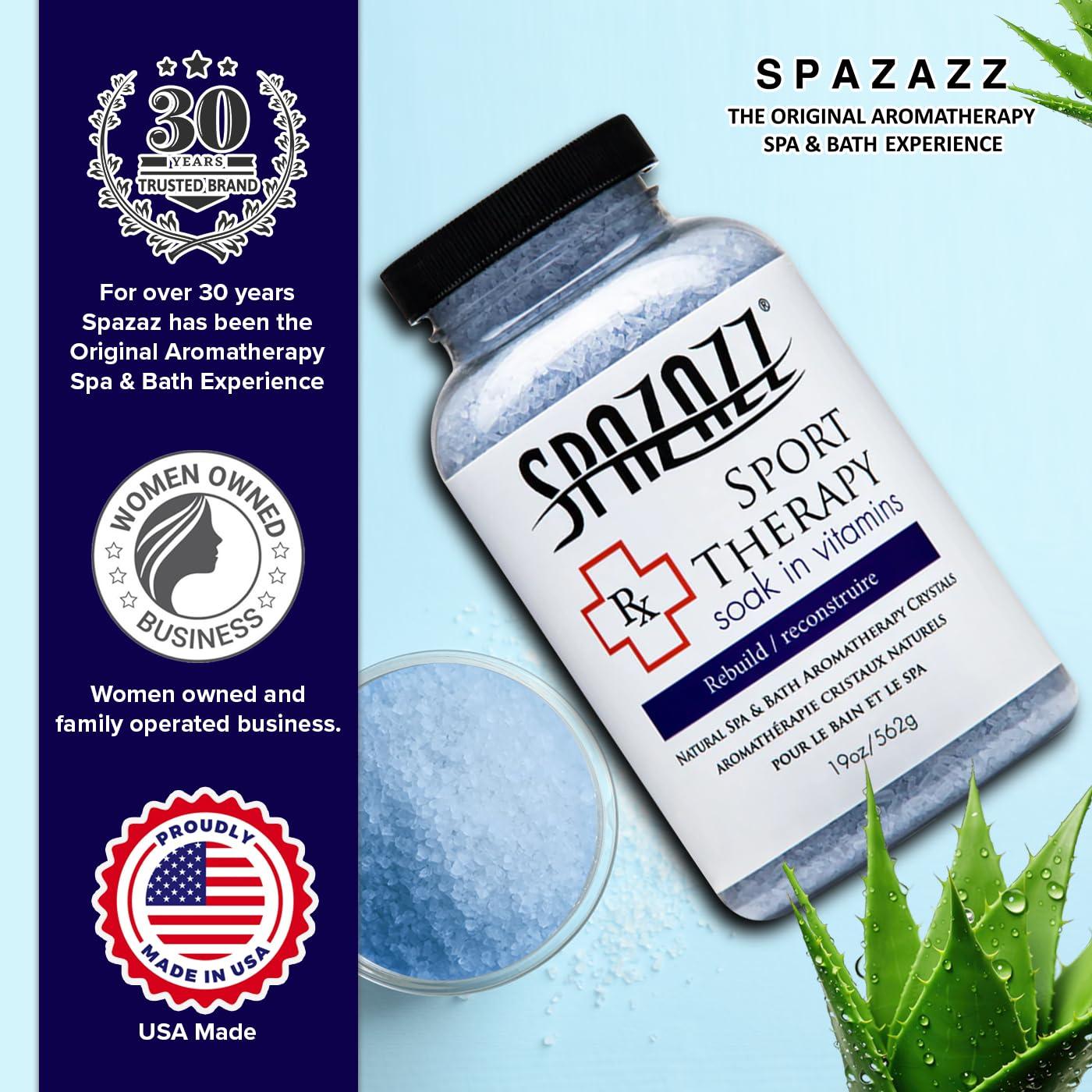 Spazazz Spazazz SPZ-607 RX Sport Therapy Rebuild Crystals Container, 19 oz.