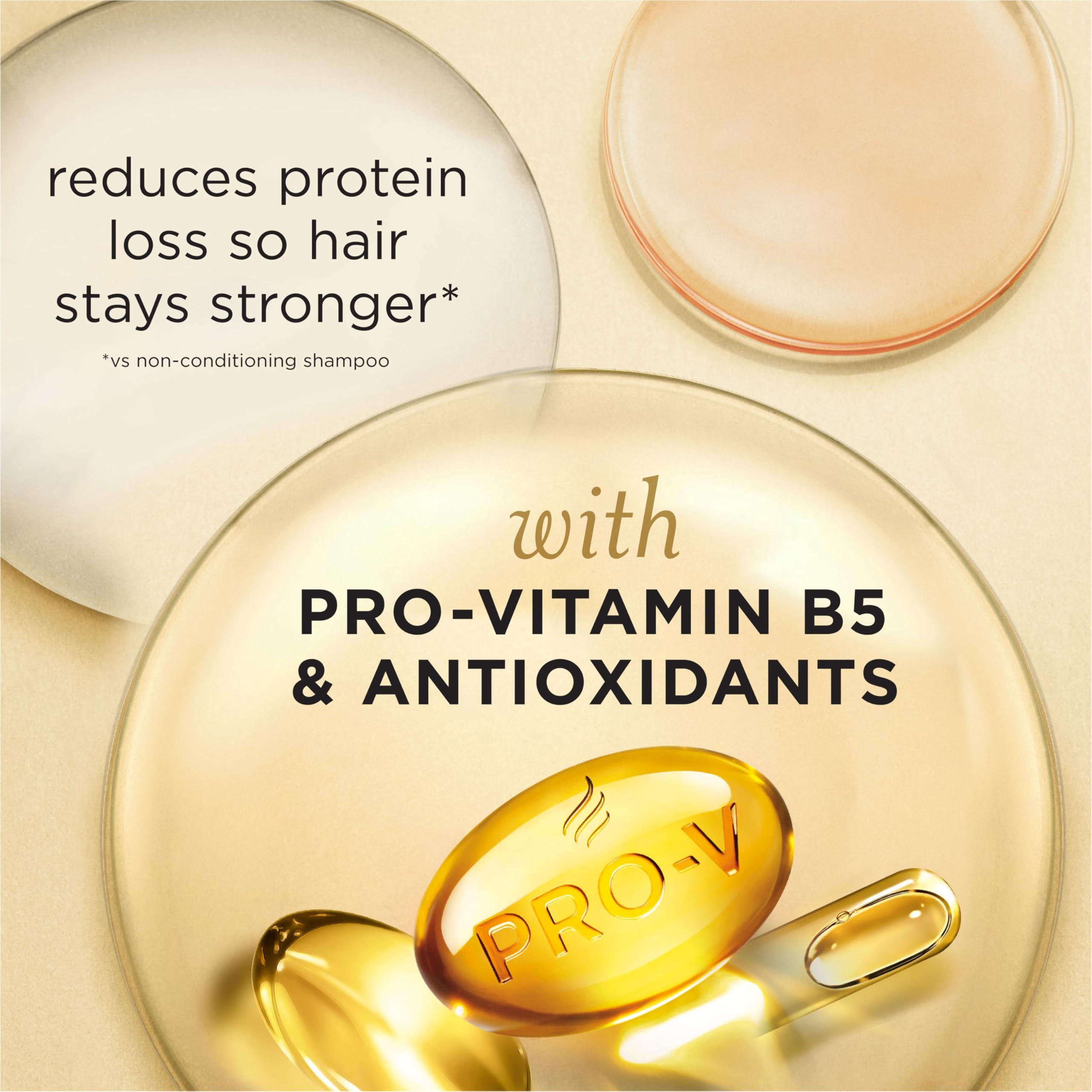 Pantene Pantene Conditioning Detangler Spray, Pro-V Repair & Protect, Nutrient Boost for Damaged Hair, Antioxidant Enriched, Leave-In Conditioner, Smooth & Shine, Sulfate-Free, 8.5 Fl Oz, 3 Pack