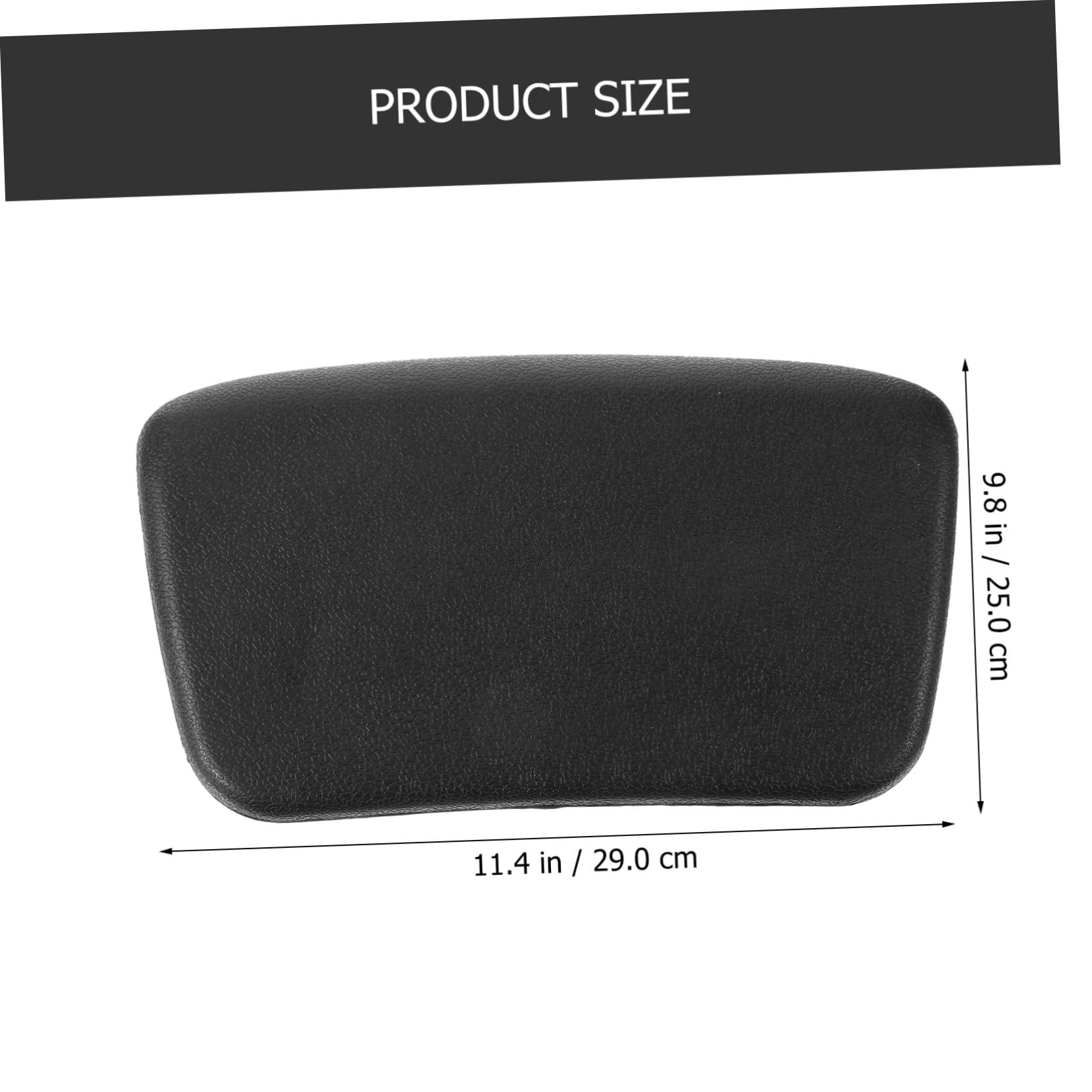 Toddmomy Toddmomy Neck for Bathtub Pillows Water Bathtub Cushion Tubs Shower Portable Relaxing Bathtub Plane Collapsible Bathtub Travel Bathroom Mat Black PVC