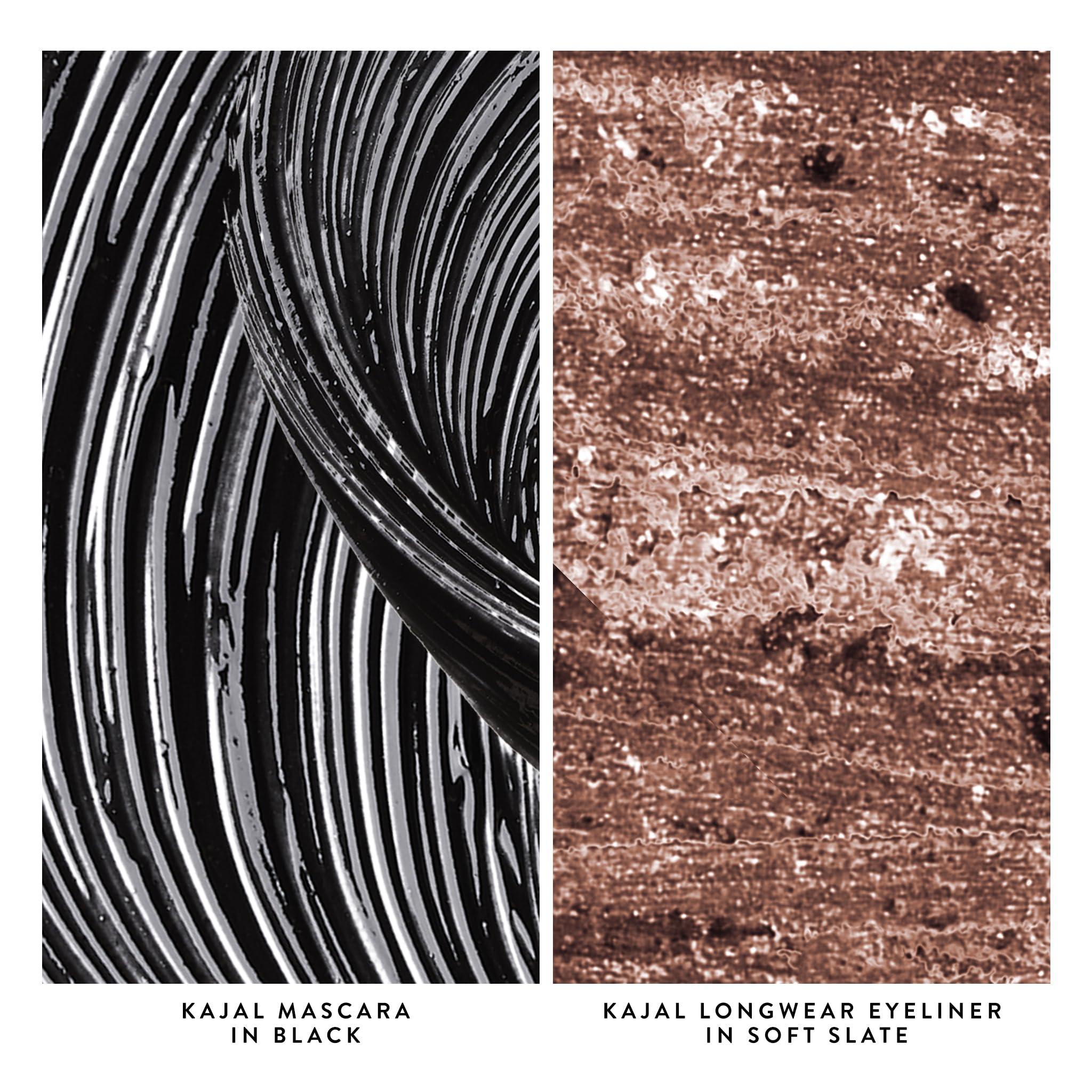 LAURA GELLER NEW YORK LAURA GELLER NEW YORK Bold Beauty Kajal Duo: Kajal Longwear Kohl Eyeliner Pencil, Soft Slate + Kajal Longwear Black Mascara