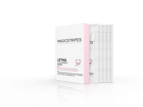 MAGICSTRIPES MAGICSTRIPES Lifting Collagen Mask - V Line Mask, Double Chin Reducer Lifting Face Mask, V Shape Slimming Facial Mask (BOX - 5 Masks)