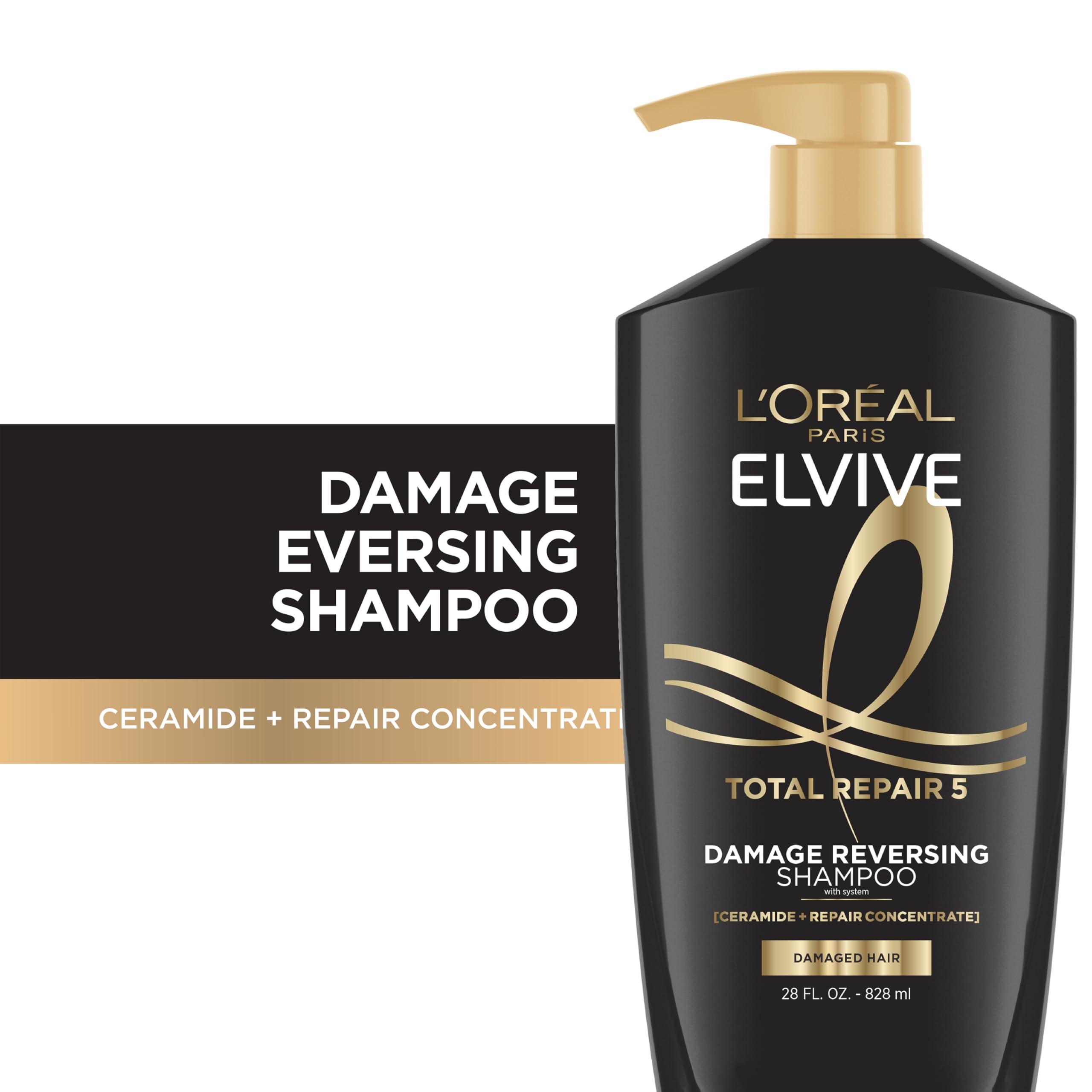 L'Oréal Paris L'Oreal Paris Elvive Total Repair 5 Repairing Shampoo and Conditioner for Damaged Hair, 28 Ounce (Set of 2)