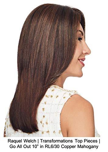 Belle of Hope Belle of Hope GO ALL OUT 10" TOPPER by Raquel Welch, 4PC Bundle: HF Synthetic Topper, 4oz Mara Ray Enriched Shampoo, Wide Tooth Comb, and 19 Page Guide (RL16/88)