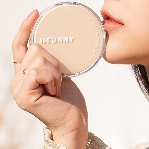 UNNY CLUB IM UNNY Stay Velvet Cushion | Long Lasting Korean Foundation Cushion, Base Makeup with Matte Finish, Full Coverage | K Beauty (21. Ivory)