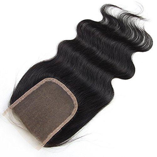 Lady Focus Lady Focus Wholesale Lace Closure Bleached Knots 4x4 Unprocessed Brazilian Body Wave Human Hair Closure Free Part 16 inches
