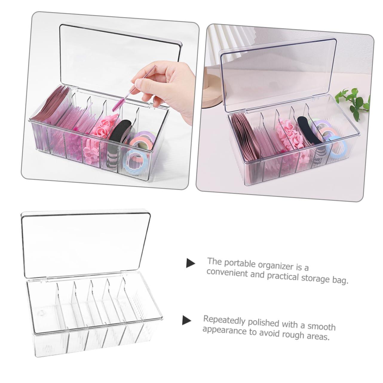 SKISUNO SKISUNO Eyelash Extension Tools Storage Holder Eyeshadow Palette Organizer Acrylic Lash Extension Tools Storage Organizer Cosmetics Tools Case
