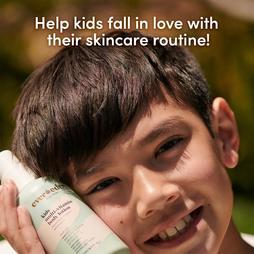 Evereden Evereden Multi-Vitamin Kids Face Cream & Kids Multi-Vitamin Body Lotion: Melon Juice - Clean and Non-Toxic Kids Products | Multi-Vitamin Skin Care for Kids