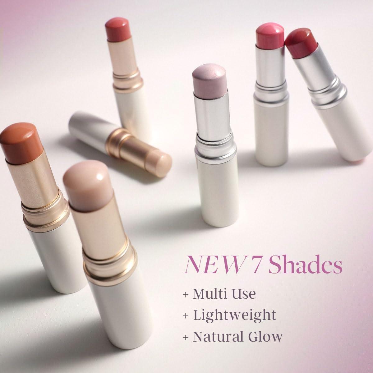 HINCE hince True Dimension Radiance Balm 10g - Shimmer Glow Face Highlighter Stick, Cream Blush Stick, Glass Skin, Korean Beauty, Valentines Day Gift for Women (TENDER ROOM, TP003)