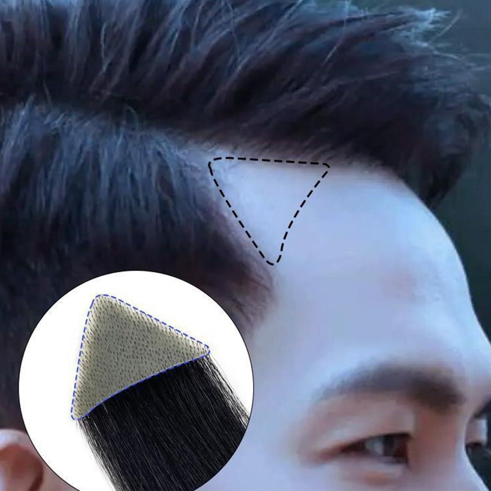 CVCNMXLXD CVCNMXLXD Bald Spot Hair Patch Toupee Scar 100% Human Hair Replacement,Human Wig Patch For Woman And Men Thinning Hair Or Hair Loss Hair System(2PCS,4x4x3)